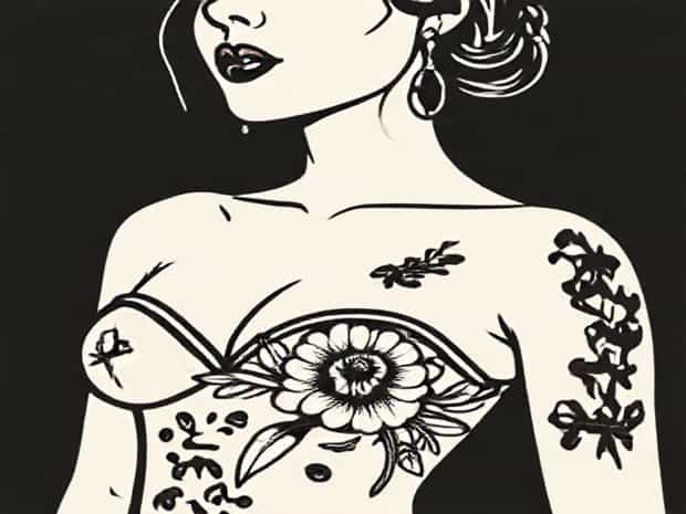 American Traditional Pinup Tattoo