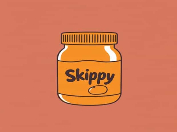 Jar Of Skippy Peanut Butter