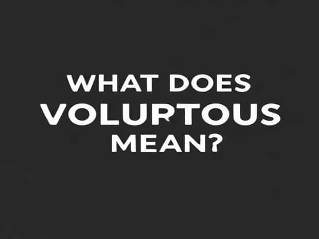 What Does Voluptuous Mean