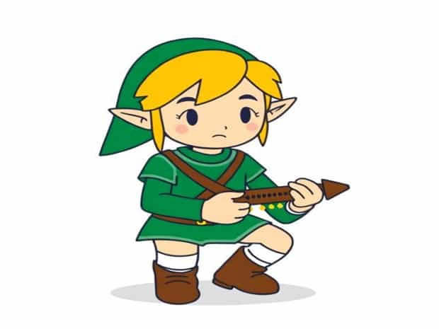 Young Link Playing Ocarina