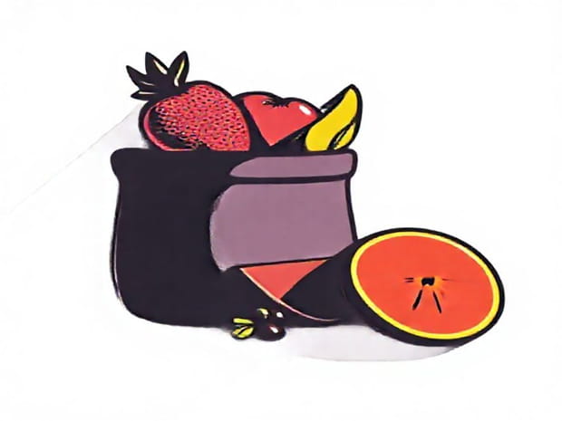 Dibujo De Canasta De Frutas