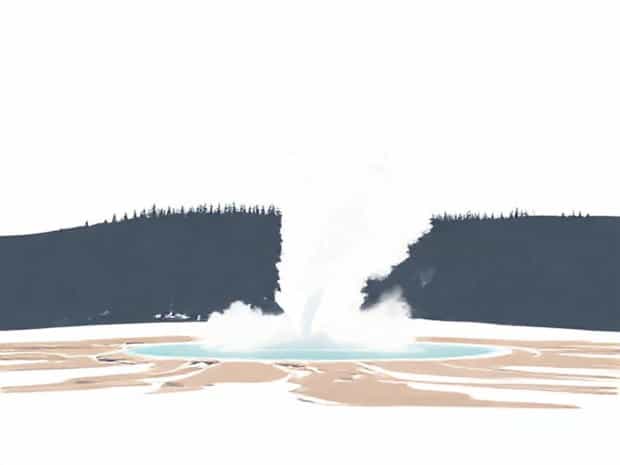 Famous Geyser In Yellowstone