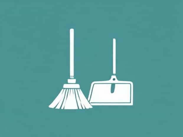 Folding Broom And Dustpan Set