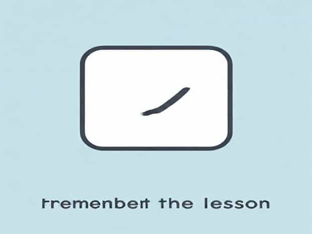 Forget The Past But Remember The Lesson