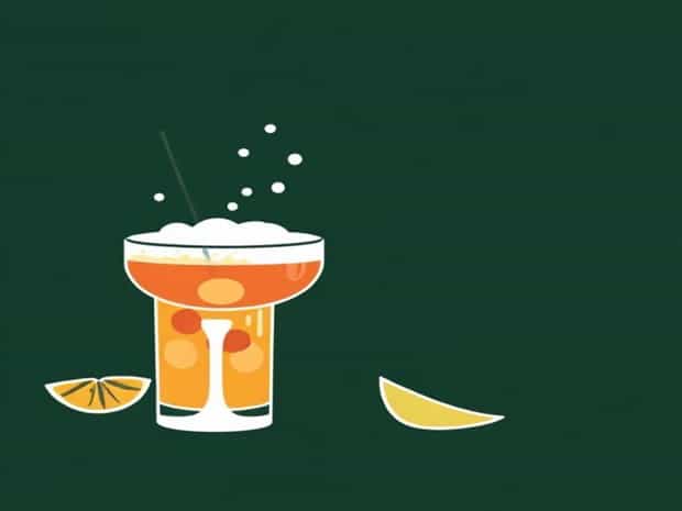 Ingredients Make Cocktail Frothy