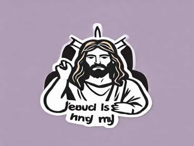 Jesus Is My Airbag Sticker