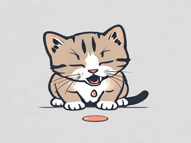 Kitten Gagging But Not Vomiting