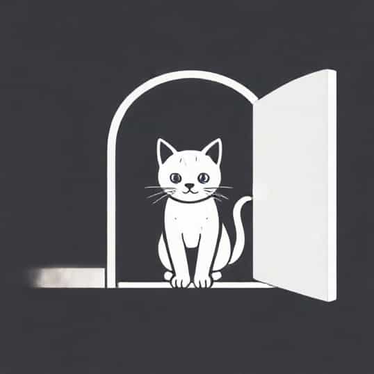 Kitten Teamwork Cat Door