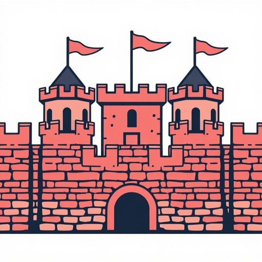 Defensive Walls In Battlements