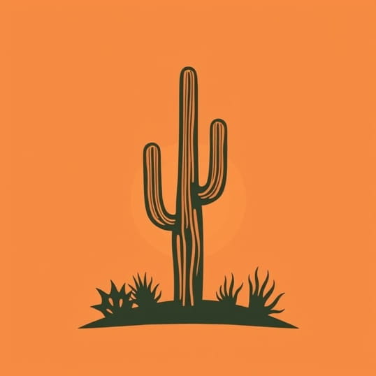 Desert Steel Saguaro Cactus