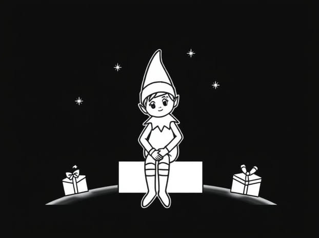 Elf On The Shelf Coloring Pages