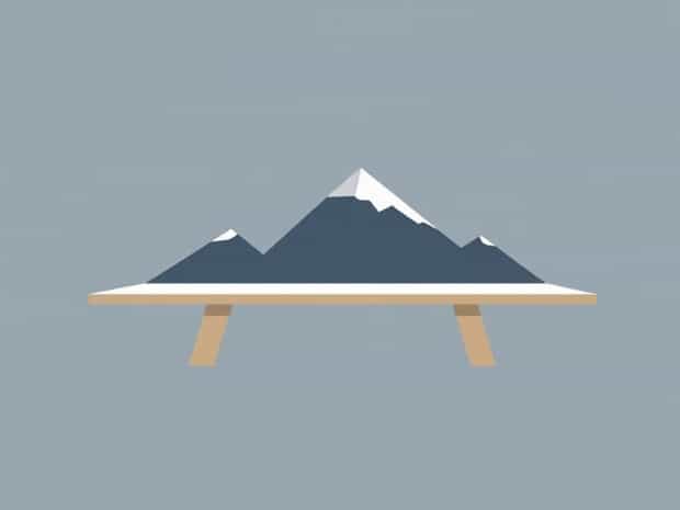 Flat Tableland With Steep Edges