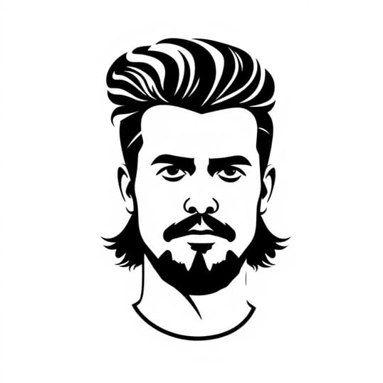 George Michael Bouffant Mullet