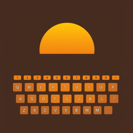 Golden Hour Qwerty Sheet