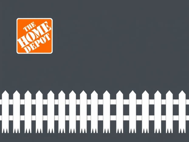 Home Depot White Picket Fence