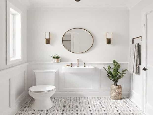 Install Wainscoting In Bathroom