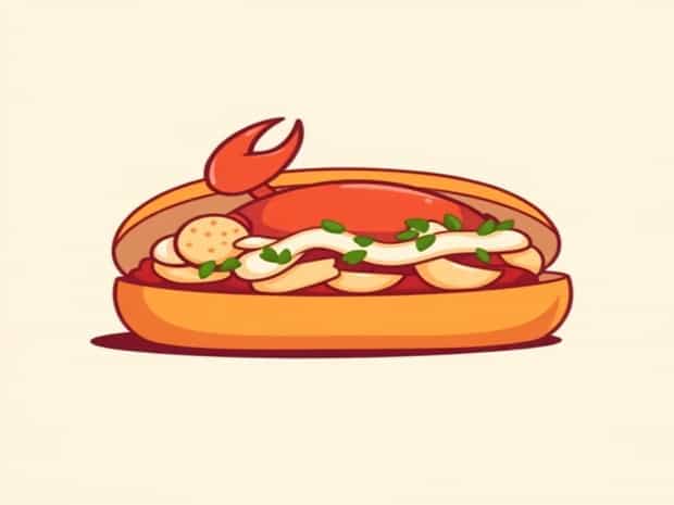 Lobster Roll With Imitation Crab