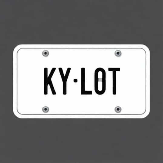 Ky Fop License Plate