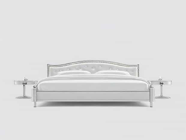 Limelight Callisto Chrome And Crystal Bedstead