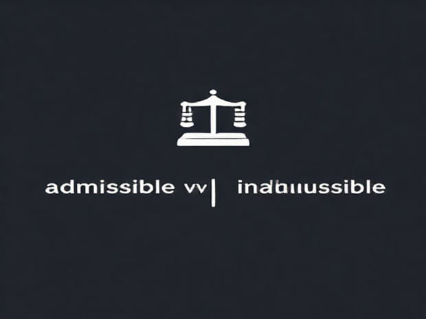 Difference Between Admissible And Inadmissible Evidence