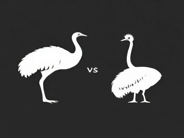 Emu Vs Ostrich Vs Rhea