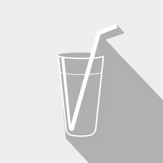 Glass Sipper With Straw