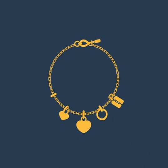 Gold Italian Charm Bracelet