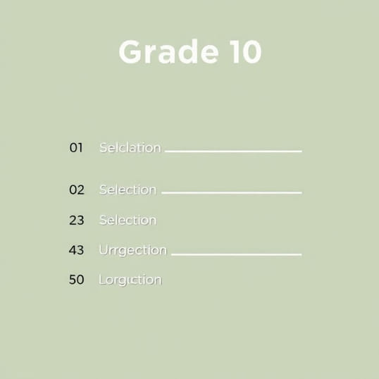 Grade 10 Selection List 2025