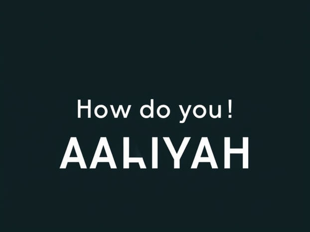 How Do You Spell Aaliyah