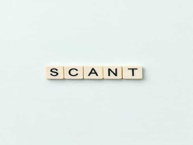 Is Scant A Scrabble Word