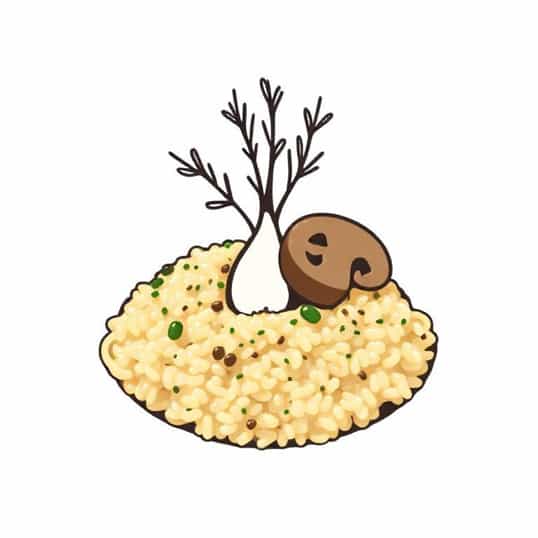 Leek And Mushroom Risotto