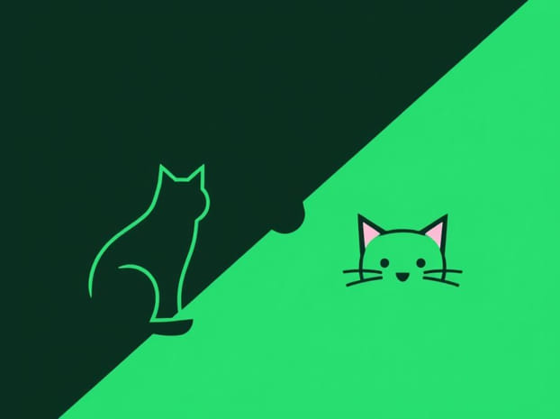 Green Catted Vs Catted