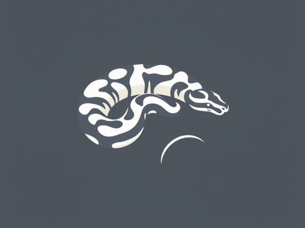 Grey Piebald Ball Python