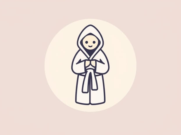 Hooded Toweling Changing Robe