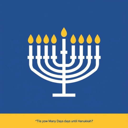 How Many Days Until Hanukkah