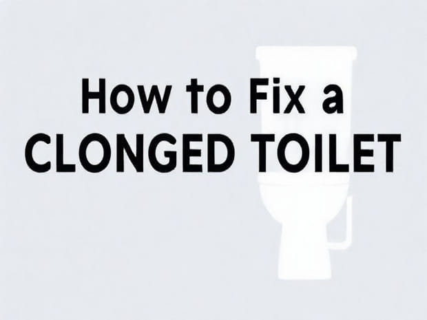 How To Fix A Clogged Toilet
