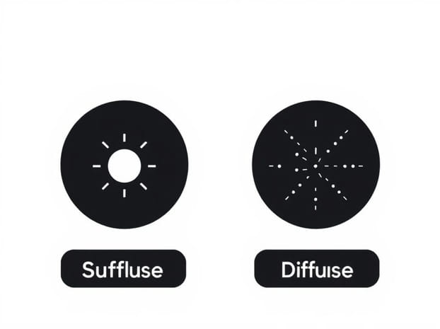 Define Suffuse Vs Diffuse