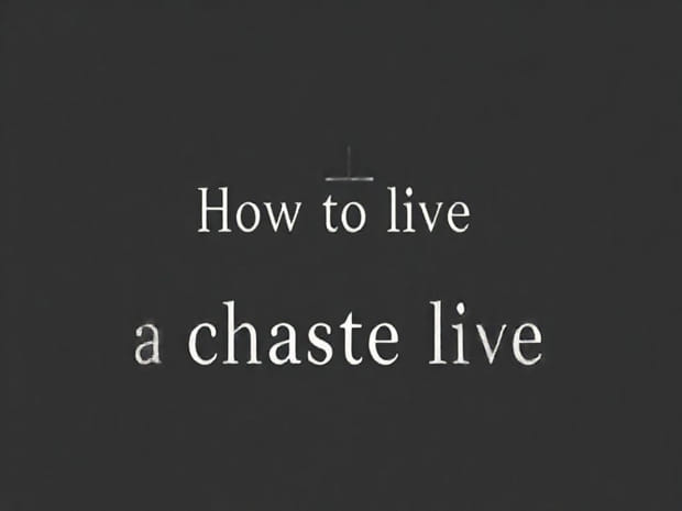 How To Live A Chaste Life