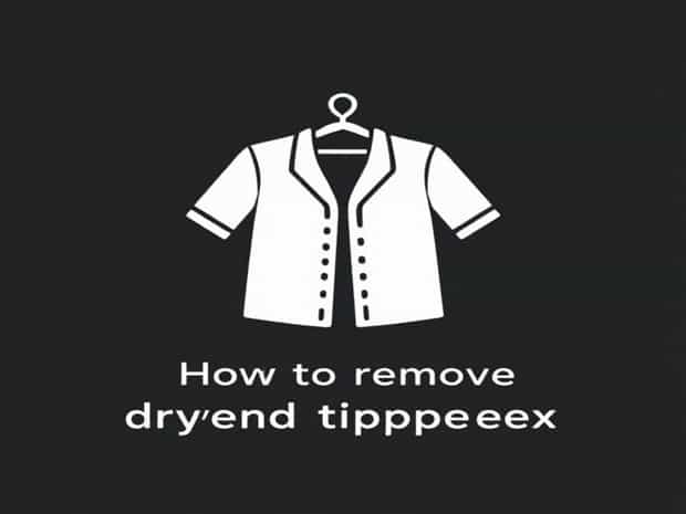 How To Remove Dried Tippex From Clothes