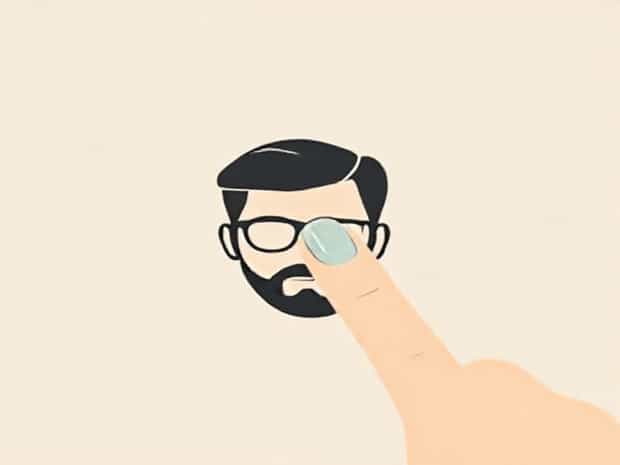 Man With One Painted Fingernail