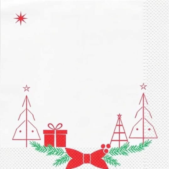 Christmas Paper Napkins For Decoupage