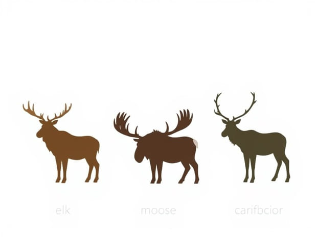 Elk Vs Moose Vs Caribou