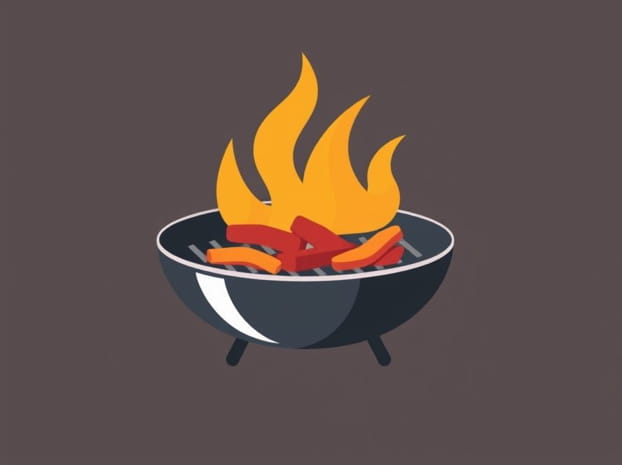 Frying Pan Jerk Grill