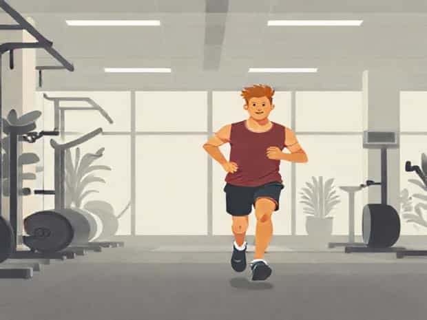 James And Ginger Jogged Through The Gym