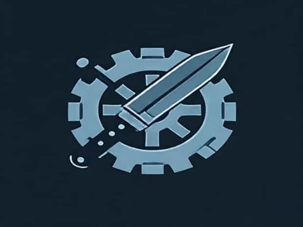 Machete Gear Wheel Flag