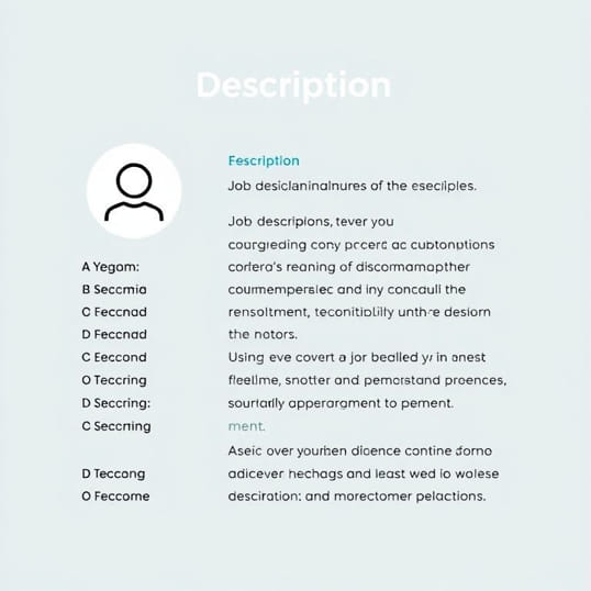 Example Of Job Description Sheet