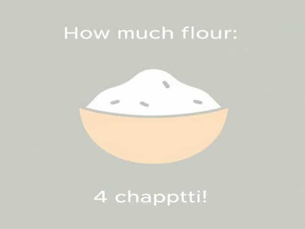How Much Flour For 4 Chapati
