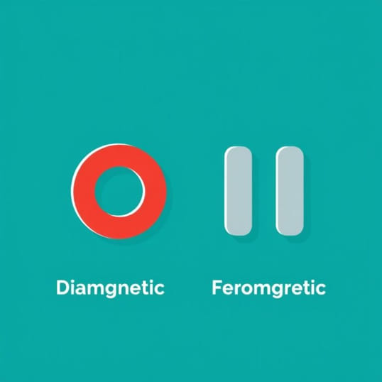 Diamagnetic Paramagnetic And Ferromagnetic Examples