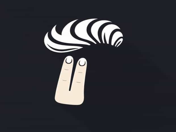 Finger Combed Hair Style