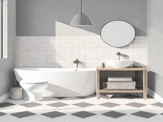 For Bathroom Floor Tiles
